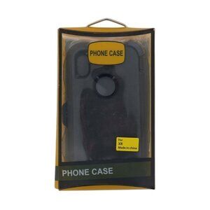 Black Defender Phone Case with Belt Clip for iPhone XR – Open Box